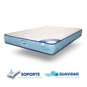 colchón antiestrés ortopédico color celeste