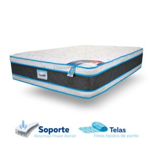 colchón natura doble sense color gris oscuro