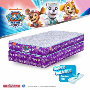 cama de pawpatrol color morado