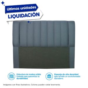 Liquidación Cabecera Luxury Gris